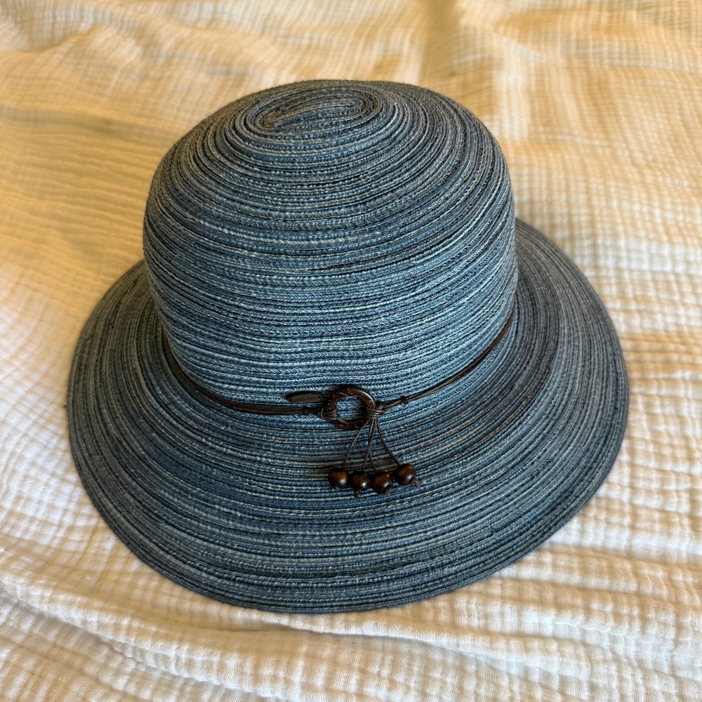 Kooringal Australia Blue Braided Packable Sun Hat - 100% Polyester (Like New)